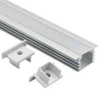 Plâtre 1612A dans le profil en aluminium mené de canal d'extrusion enfoncé pour le panneau de plâtre de cloison sèche