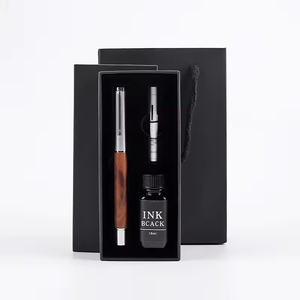 Set de Regalo de Cumpleaños para Caballero 2026: Lujoso Set de Pluma Estilográfica de Madera Natural con Grabado y Tinta de 15ml, Ideal para Hombres y <span class=keywords><strong>Novios</strong></span> - Product Image 2