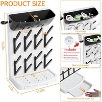 Support de séchage pour biberons 3 niveaux, 24 biberons, vertical, mural ou sur comptoir, sans BPA, avec paniers de rangement pour brosses - Vente chaude
