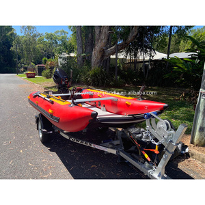 Trung Quốc tốc độ cao sấm sét mèo thuyền <span class=keywords><strong>Catamaran</strong></span> 5 người Inflatable mèo phao thuyền thuyền đánh cá - Product Image 3