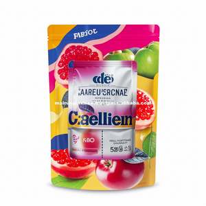 Sachet en plastique souple imprimé personnalisé pochette debout avec fermeture éclair pour superaliments en poudre - Product Image 6