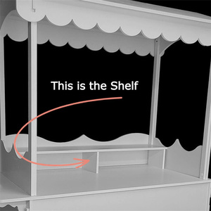 Carro di caramelle in legno ruote per matrimoni festa di pasqua palloncini di natale Baby docce per bambini forniture per feste - Product Image 3