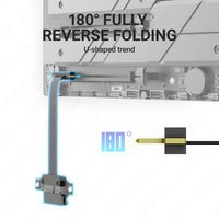 Kabel Ekstensi Riser JEYI 180 Derajat PCIe 3.0/4.0 X1 untuk Kartu WiFi Laptop/Desktop, Adaptor M.2, Bersertifikasi FCC CE ROHS, Tersedia