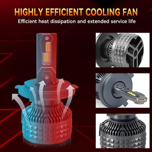 JHS Großhandel 100W 12000LM H4 <span class=keywords><strong>LED</strong></span>-Scheinwerferbirnen Fernbedienung Fahrlicht H1 H3 H4 H7 H11 9005 9006 <span class=keywords><strong>LED</strong></span>-Scheinwerfer für Autos - Product Image 4