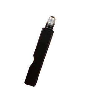 10ml New Style Black Roll on <b>Bottle</b> Square Thick Bottom <b>Perfume</b> Essential Oil Glass Roller Ball <b>Bottle</b> - Product Image 1
