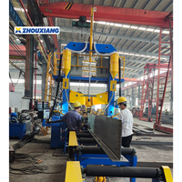 Ligne de production de redressage de poutres en H Zhouxiang avec machines de découpe de métal, automatique, haute capacité, 4000t/an