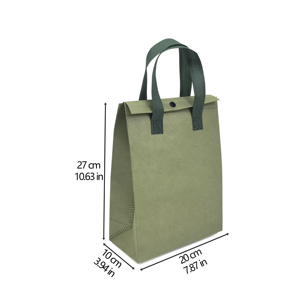 Sac isotherme pour la livraison de repas à emporter, personnalisé avec logo imprimé, en non-tissé, avec bande adhésive, promotionnel - Product Image 6