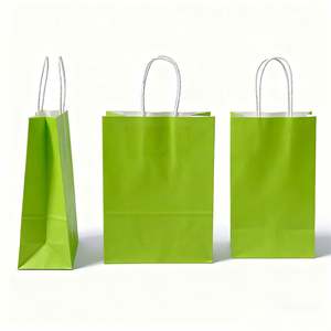 KM Wholesale Sacs cadeaux d'emballage de luxe personnalisés, sacs en papier kraft brun avec votre propre logo - Product Image 5