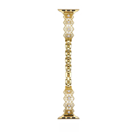 Pulsera de Moda con Perlas y Correa Metálica Hueca para Apple Watch iWatch 11ª generación 10/9/8/7/Ultra/SE