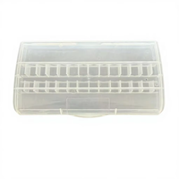 Boîte de rangement en plastique écologique moulée par injection, transparente, multi-compartiments, pour composants électroniques et quincaillerie