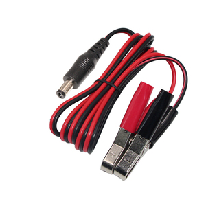 18AWG 5.5X2.1ปลั๊กอะแดปเตอร์เชื่อมต่อบาร์เรล Dc 5521 Power Extension Sae To จระเข้ฤดูใบไม้ผลิขดลวด<span class=keywords><strong>สาย</strong></span> - Product Image 5