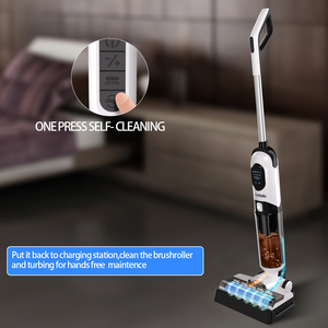 <span class=keywords><strong>Aspirateur</strong></span> balai robuste avec <span class=keywords><strong>tube</strong></span> télescopique pour nettoyage humide/sec, sans sac, à batterie, conception cyclonique et moteur sans balais - Product Image 6
