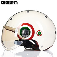 Casco de Motocicleta ABS con Certificación 3C, Unisex, Medio Casco, Universal para Todas las Estaciones, para Scooter Eléctrico/Motocicleta B103