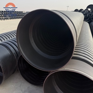 Tubo de Drenagem de Alta Pressão Novo, Tubo Corrugado HDPE de Parede Dupla com Interior Liso - Product Image 2