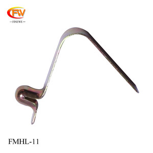 Gegalvaniseerd Platte Metalen V Vorm Lente Knop <span class=keywords><strong>Lock</strong></span> Clips Voor 16-20Mm Diameter - Product Image 2