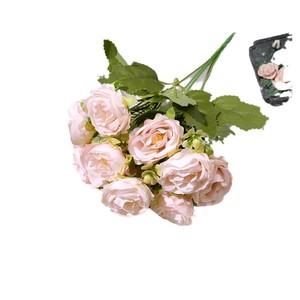 Ten Headed Artificial Peony Flowers Silk Realistic <b>Wedding</b> Home Decoration <b>Props</b> - Product Image 5