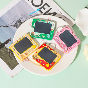 <b>Mini</b> Cartoon Drawing Board Electronic Lcd Writing Pad For Kids 3-6 Years <b>Old</b> With Keychain Pendant - Product Image 3