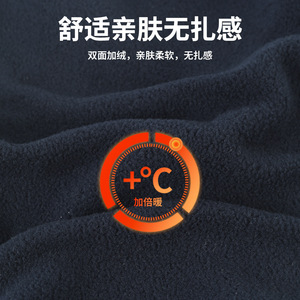 Thick Fleece Balaclava For Cycling Skiing Running Outdoor Warmth Protection Unisex Adult Solid Color - Product Image 3