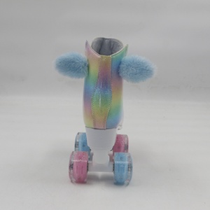 <span class=keywords><strong>Pattini</strong></span> a rotelle Unicorn Glitter per donna, <span class=keywords><strong>pattini</strong></span> a rotelle alti in pelle PU, <span class=keywords><strong>pattini</strong></span> a rotelle a doppia fila con quattro ruote <span class=keywords><strong>rosa</strong></span> lucide per ragazze - Product Image 4