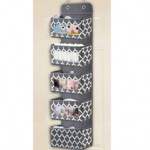 Organisateur suspendu au-dessus de la porte, rangement mural, poche transparente en PVC pour ranger les cosmétiques, la papeterie, les articles divers - Product Image 4