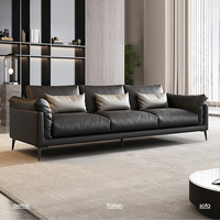 Canapés de salon modernes et minimalistes, grand format, écologiques, durables, en éponge haute résilience, en cuir PU carré