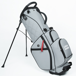 <span class=keywords><strong>Sac</strong></span> <span class=keywords><strong>de</strong></span> golf professionnel JBoss Golf Factory avec logo personnalisé, 5/14 compartiments, <span class=keywords><strong>en</strong></span> <span class=keywords><strong>cuir</strong></span> PU imperméable, durable, gris, blanc, <span class=keywords><strong>noir</strong></span> - Product Image 1
