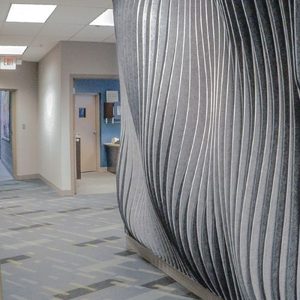 Paneles acústicos de poliéster con deflector Kuswall ecológico económico para edificios comerciales - Product Image 3