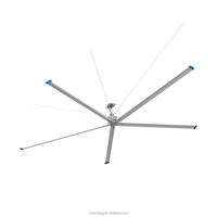 Ventilateur industriel HVLS à grande vitesse et faible volume QX, taille grande, 10 pieds, 3 m de haut, en aluminium, à 5 pales, avec télécommande, pour entrepôt