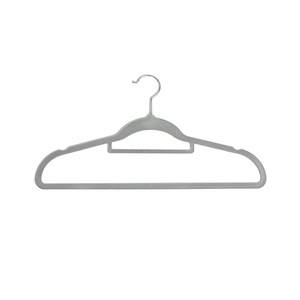 Günstiger Großhandel Drehbarer Samt-Kunststoff-Kleiderbügel, Rutschfestes Design, Geeignet für Bekleidungsgeschäfte und Einkaufszentren - Product Image 1