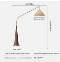 Lampe sur pied de style nordique, adaptée au salon et à la chambre à coucher, style rétro japonais, à prix avantageux.