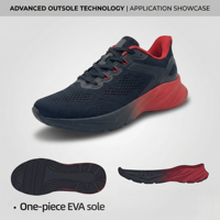 Chaussure de sport WL 2052-2, semelle extérieure en EVA rouge et noir dégradé, légère, hautement élastique, absorbant les chocs, confortable, écologique, durable