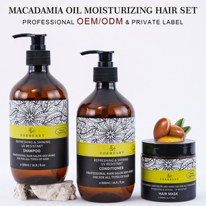 Shampooing et après-shampooing personnalisés avec logo, rafraîchissant pour le cuir chevelu, équilibrant le pH, contrôlant l'excès de sébum, nourrissant et pour une brillance saine - Product Image 1