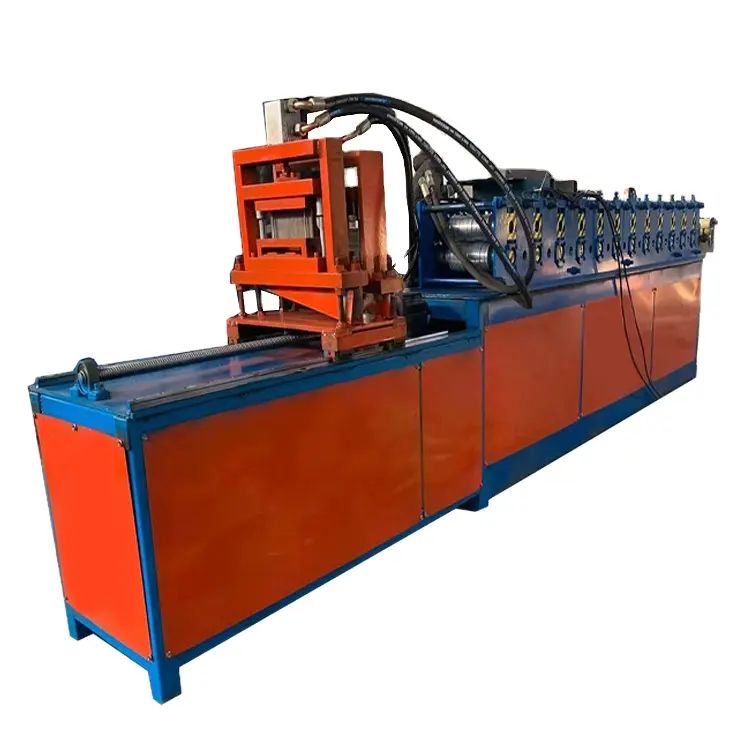 China Color Steel Metal Anti Climb Palisade Fence Panel Cold Roll Forming Machine Beautiful Outlook Palisade Making Machine