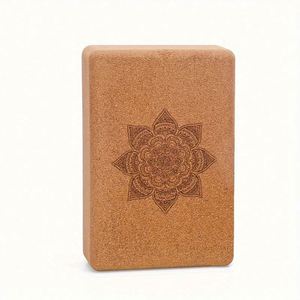 Bloque de Yoga de corcho natural ecológico de alta densidad personalizado de 3x6x9 pulgadas para ejercicio - Product Image 2
