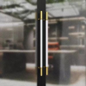 Manija de <span class=keywords><strong>puerta</strong></span> moderna de acero inoxidable para puertas de madera, <span class=keywords><strong>tirador</strong></span> de entrada largo de alta resistencia para herrajes de puertas de vidrio grandes - Product Image 6
