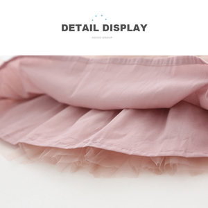 Robe d'été 2022 pour filles, robe bébé en maille plissée, jupe tutu princesse en dentelle - Product Image 3