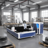 Mesin Pemotong Plat Logam CNC Fiber Laser 3-Axis Pendingin Air Bertenaga Tinggi Bersertifikasi CE Harga Pabrik Berkualitas Tinggi HIWIN