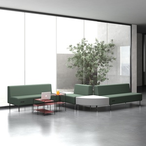 Home Furniture Living Room Covers Sectional Sofas Office Sofa Modern Fabric 3 <b>Sets</b> Solid Wood Frame American Style Standard - Product Image 2