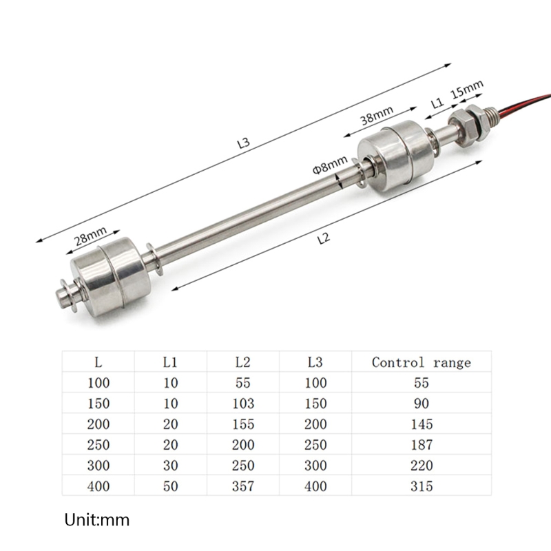 water level sensor flout switch