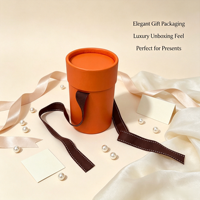 Boîte cadeau cylindrique personnalisée, emballage en tube de papier rond pour foulards, cosmétiques et petits cadeaux