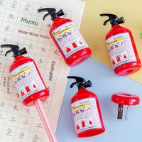Taille-crayon créatif en plastique en forme d'extincteur, à trou unique, pour enfants, étudiants, bureau, école, 7x3cm
