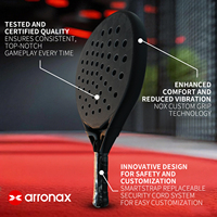 Arronax, fabricant de raquettes de sport personnalisées, fournit des raquettes de padel et de beach tennis professionnelles en carbone 18K.