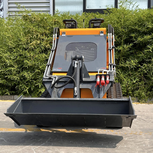 KOSTENLOSER VERSAND Mini-Kompaktlader Diesel CE EPA Motor Mini-Lader Raupenlader 300KG 500KG 1 Tonne Mini-Radlader zum Verkauf - Product Image 5