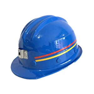 Miner's Safety <span class=keywords><strong>Helmet</strong></span> ABSガラス鋼製砕き防止鉱山安全ヘルメット反射ストリップカードスロット用ハードハットMinersHat - Product Image 1