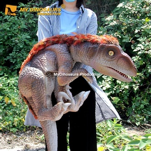 Mi DINO peluda dinosaurio marioneta de mano Control Velociraptor para niños regalos - Product Image 3