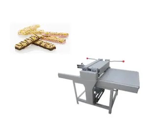 Barra di energia automatica in acciaio Staless che forma macchina caramella sesamo riso cereali arachidi proteine Granola barrette di cioccolato che fanno macchina