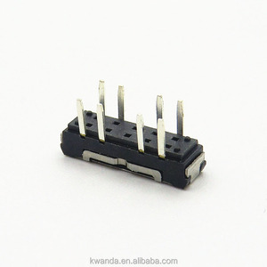 Công tắc trượt thu nhỏ 13.0*3.5mm với lỗ gắn spdt 2p3t 4 + 4 pin trên công tắc tắt - Product Image 2