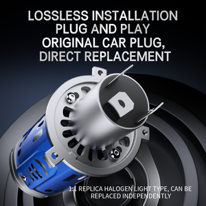 ไฟหน้ารถยนต์ RUTENSE <span class=keywords><strong>DJ2</strong></span> H4 110W พร้อมเลนส์ขนาดเล็ก 22000 ลูเมน สว่างมากกว่าหลอดฮาโลเจน 300% ติดตั้งง่าย - Product Image 4