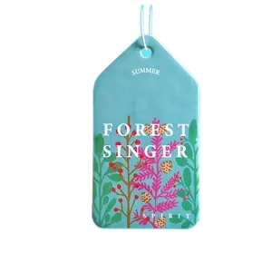 Factory environment friendly non-fading long lasting strong smelling air fragrance customized cotton paper air freshener