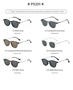 ZS P9201 Nouvelles lunettes de soleil polarisées carrées à monture en <span class=keywords><strong>acier</strong></span> inoxydable TR90, style vintage unisexe, sensation haut de gamme - Product Image 5